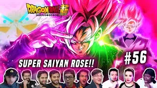 🔥СУПЕР САЙЯН РОУЗ!!🔥РЕАКЦИОННЫЙ МЭШАП 🐲Dragon Ball Super Эпизод 56 (Dragon Ball)
