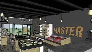 VIDEO RECORRIDO EN SKETCHUP  DISE&Ntilde;O COMERCIAL BEEF MASTER ALIMENTOS GOURMET EN SAN JUAN DE PASTO