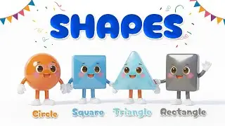 Learn Shapes for Kids | Circle, Square, Triangle, Rectangle & More | Educational Video |  Toddlers