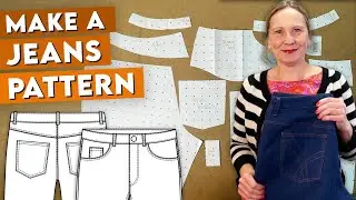 How to make a jeans pattern from a darted block - everything you need to know!
