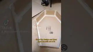 Coffin Shelf: Coffin DIY: Cardboard Crafts: Coffin Cabinet: DIY Home Decor: Halloween Decor