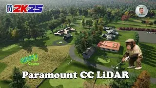 PGA Tour 2K25 - Paramount CC LiDAR - Демонстрация поля с обзором сверху