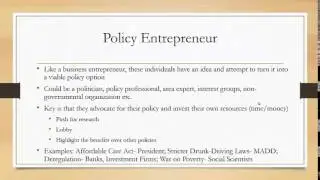 Policy Alternatives