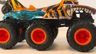 Hotwheels Monster Trucks Big Rigs Tiger Shark Review 