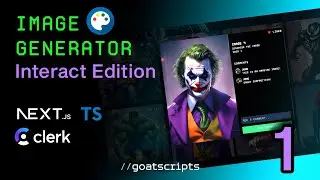 🔴 Let's build Image Generator Interact Edition | [#1] | NEXT 14, Stable Diffusion, Clerk, TypeScript