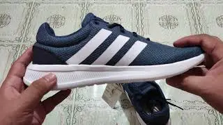 Adidas Lite Racer CLN 2.0 running shoes (blue) unboxing
