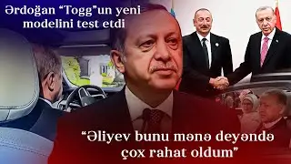Ərdoğan &ldquo;Togg&rdquo;un yeni modelini test etdi - Video
