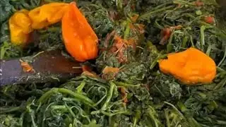 How to cook huckleberry vegetable, Njama-njama, African food, Cameroonian cusine, culture, healthy.