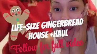 ￼ Life size gingerbread house diy + Christmas haul ￼#christmas2026 #relationshiptalk #brainstorming 