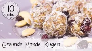 Gesunde Mandel Kugeln (&uuml;berraschend lecker!) - Vegane Bliss Balls selber machen! | Vegane Rezepte