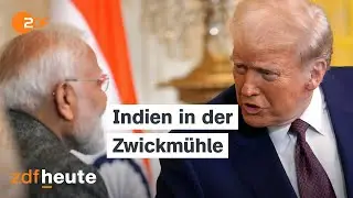 Nach Trumps Zollankündigungen: Wie reagiert Modi? | ZDFheute live