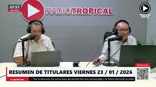 🔴Titulares de hoy viernes 23-01-2026