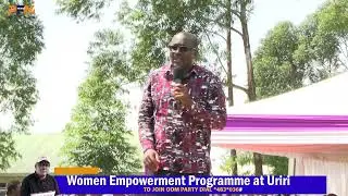 Hon.Dr Peter Francis Masara FULL SPEECH during an empowerment program for women at Uriri Sub-County