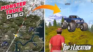 PUBG Mobile - How To Find Monster Truck || Top 3 Monster Truck Locations In Livik Map PUBG Mobile