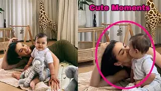Amy jackson's Cute moments with her cute baby boy andreas is too adorable ❤