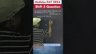 CAT 2024 Modulus question | Bharat Gupta |  #cat2025 #maths #catquantseries #aptitudetest  #ssc