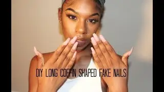DIY: AFFORDABLE LONG COFFIN SHAPED NAILS. UNDER $10| SincerelyKoKo