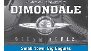 The 2025 Dimondale Small Town Big Engines Olds Mobile Car Show Social Media Ad
