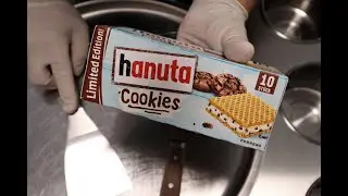 How do you make lce Cream Rolls from ferrero hanuta Cookies Art Food homemade recipe Mok-Bang - ASMR