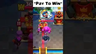P2W VS F2P..💀 #clashroyale #shorts