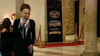 Actress/Singer Maria Howell (The Color Purple) sings at the MLK Presidential Awards Gala 2024