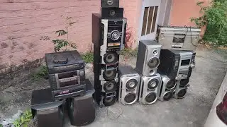 Sony sy MHC Rv Vx Aiwa system nsx LG Panasonic Philips National Panasonic boombox speaker amplifier 
