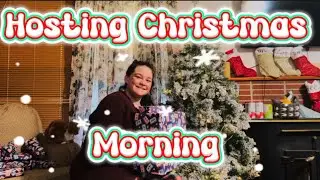 Hosting Christmas Morning for the first time/ cozy vlog 🎄🎁