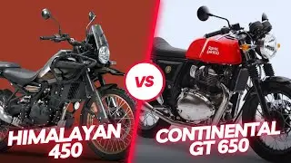 Himalayan 450 VS Continental GT 650 || Adventure VS Cafe Racer