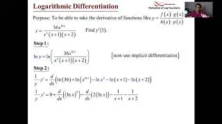 Logarithmic Differentiation