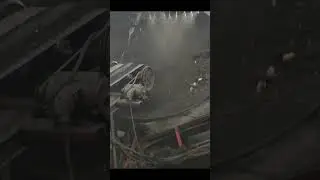 Organic waste fermentation and turning , large-span Compost,granulating production line working site