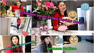 PASTEL 🍰 ATRAPA MARIDOS SERA VERDAD😱🤭😂✌️ COMO FUE NUESTRO D&Iacute;A 14 CON MUCHA NIEVE 🌨 ❄️🥶
