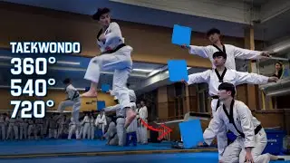 Ultimate Taekwondo 360&deg; 540&deg; 720&deg; Kicks & Drills | Epic TKD Demo