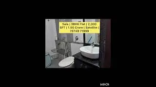 Sale 3bhk 2,000 Sft flat in satellite area Ahmedabad. #realestate #ahmedabad #sale #flat #home