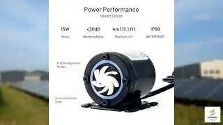 Review - 14A DC 12V Submersible Solar Water Heater Circulation Pump