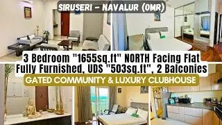 #NAVALUR #OMR #3Bedroom 
