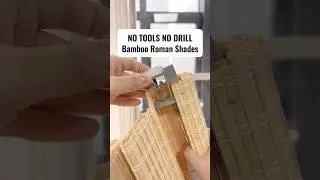 🚫No Drill Cordless Bamboo Roman Shades