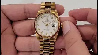#Rolex Day-Date 36 Ref 18238 18-каратное желтое золото с патиной и документами &mdash; Watchstox Watch Preview 17278