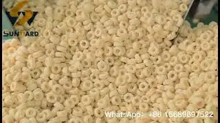 Hot popular Puffed Snacks / Puffed corn ring snacks/puffing corn snacks processing line