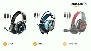 EKSA T8 PS4 Headset Gaming Headphone with Noise Mic, Wired PC Headset with Surround Stereo Sound,