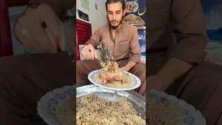 Huge Meat Golden Mountain Chawal | Street Food Pulao Pakistan #streetfood #shorts #pakistanifood