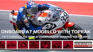 Toprak Razgatlıoğlu rides a Replica of the 1977 YZR750 0W31 at Mugello!