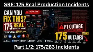 SRE (Part 1/2): 175 REAL Production Incidents Every SRE Must Know | DevOps, Kubernetes, AWS & CI/CD!