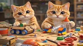 🌈Luna & Lily&rsquo;s Recycling Adventure: Turning Waste into Useful Toys ♻️