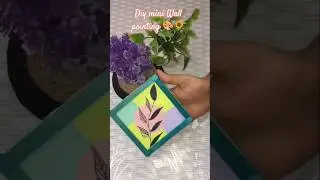 mini Wall painting 🎨🌻#diy#craft#art#viral#shorts#trending#handmade#homedecor#painting🎨🖌️😇
