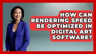 How Can Rendering Speed Be Optimized in Digital Art Software? | The Virtual Art Desk News