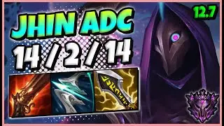 Jhin vs Twitch ADC / KR Master / Patch 12.7 / Season 12 [ 14 / 2 / 14 ] 🔥