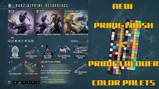 NEW PRIME COLOR PALLETES! #warframe #warframecreator #wfcc #pnxvector #fashionframe #gaming