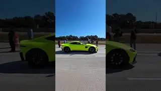 Dodge Charger Hellcat fly by Aston Martin, Porsche 911