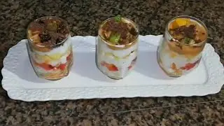 تحلية فواكه باردة ومنعشة 🍓 أسرع حلى كاسات لسهرات رمضان 2026 🌙 Fruit Dessert