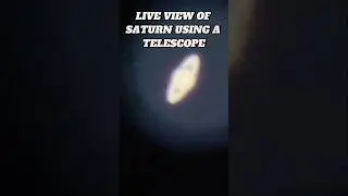 Live View of Saturn Through a Telescope | Stunning 16&rdquo; Telescope Footage 🔭✨ #Saturn #Telescope